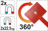 Magnethoidik keevitusele 2x22,5kg reguleeritav