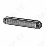 LD2334 "GRAPHITE" KÜLJETULI LED PUNANE TUMEDA KLAASIGA 134X27X14MM 12/24V IP68