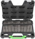 42-os. 10mm(3/8") torx. kuuskant. 12-tähik otsikute komplekt (avaga) jbm*