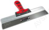 Facade putty knife 500 mm, stainless steel, with 0.4 mm blade