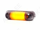 KÜLJETULI LED 12/24V KOLLANE TUMEDA KLAASIGA12-LED 84X25X11MM