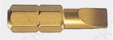 Screwdriver bit, 25mm, TiN coated, Slotted 0.8 x 5.5mm