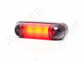 KÜLJETULI LED 12/24V PUNANE TUMEDA KLAASIGA 3-LED 84X25X11MM