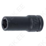 Impact Socket Hexagon, deep | 20 mm (3/4") Drive | 19 mm