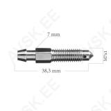 Õhutuskruvi M7X1,00 L=38,30 sw7