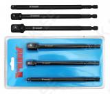 3-OS. TRELLIOTSIKU ADAPTERITE KOMPLEKT PIKAD 1/4". 3/8". 1/2" TAPP TRIUMF