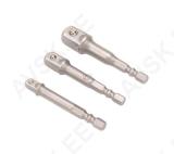 Electric Drill Adaptor Set | 6.3 mm (1/4") Drive | 6.3 mm (1/4") / 10 mm (3/8") / 12.5 mm (1/2") | 3 pcs.